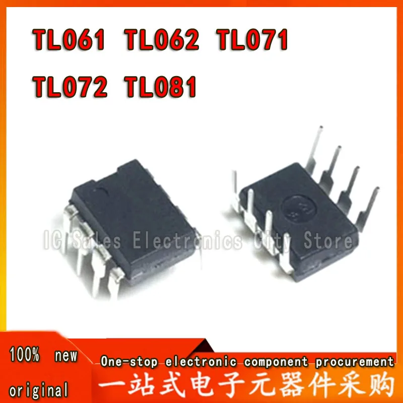 Régulateur de tension IC, TL061CP, TL062CP, TL071CP, TL072CP, TL081CP, TL061CN, TL062CN, TL071CN, TL072CN, TL081CN, DIP8, 5pcs