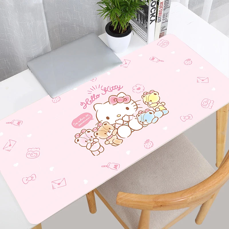 أنيمي الألعاب سرعة ماوس الوسادة ألعاب خزانة مرحبا كيتي E-sports اللاعبين Kawaii ماوس حصيرة لوحة المفاتيح ماوس الكمبيوتر حصيرة مكتب #5