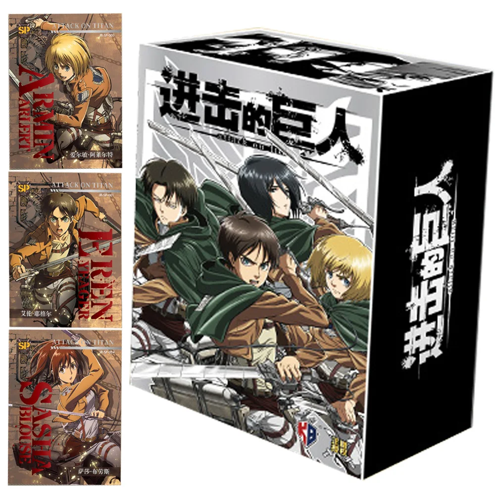 Wholesale Attack on Titan Card For Child Conny Springe Sasha Braus Hot Stamping Character Limited Game Collection Card Kids Toys