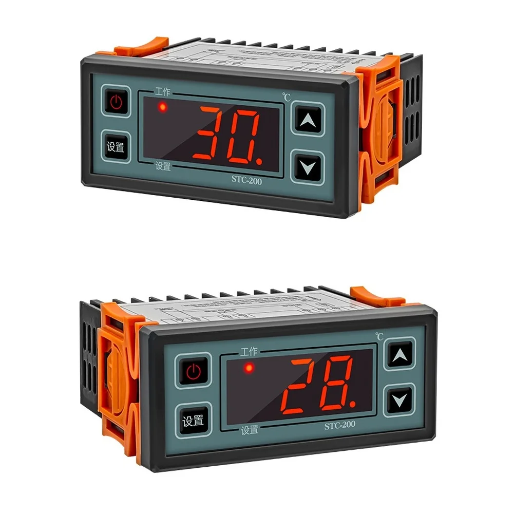 1 قطعة STC 200 الرقمية متحكم في درجة الحرارة التبريد التدفئة المزدوج وضع التحكم ترموستات للتبريد تسخين سخانات المياه #3