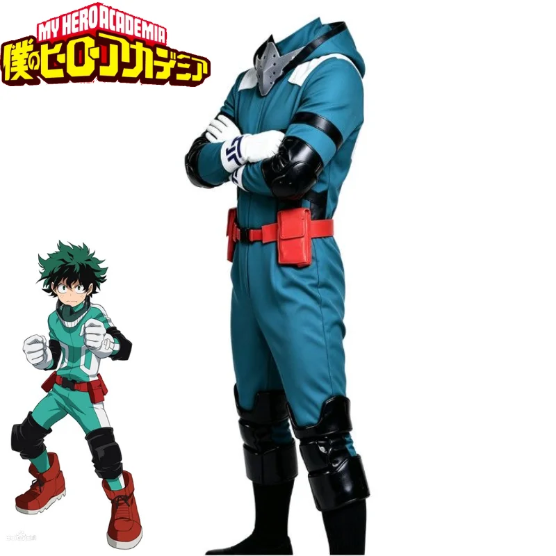 Anime My Hero Academy 미도리야 이즈쿠 데쿠 배틀 코스프레 코스튬 할로윈 의상 가발 할로윈 파티 카니발 유니섹스 세트