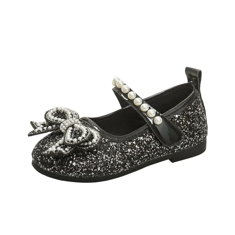 

New Summer Performance Shoe Children Princess Single Shoes Girls Colorful Diamond Flat Shoe Wedding Lightweight Casual Shoes