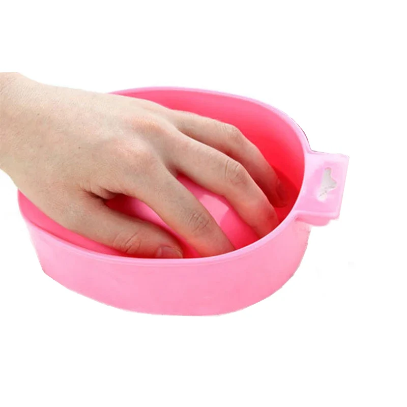 1pcs Nail Art Hand Wash Remover Soak Bowl DIY Salon Nail Spa Bath Treatment Manicure Tools