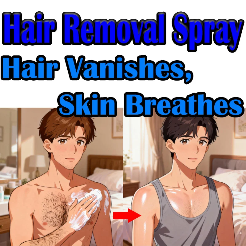 Gentle Shaving Depilator Hair Removal Spray Hair Care Products Silky Smooth Skin on Body Arm Legs Hair Remover for Men Woman
