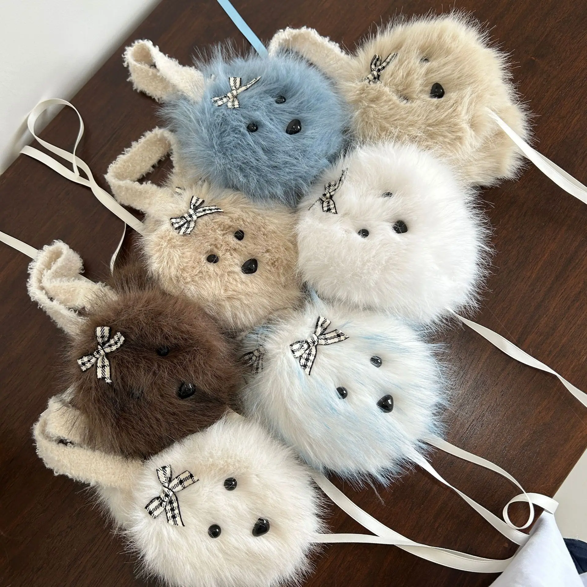 Cute earmuffs Winter ear warmer Folding Earcup Headpiece Plush Hair Accessories Ear Pack Imitation Fox Fur Tether Ear Protection