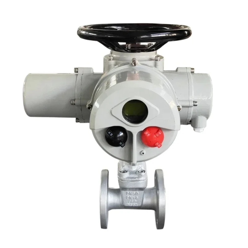 220V intelligent electric actuator explosion-proof quarter-turn multi-turn double flange valve gas control ball