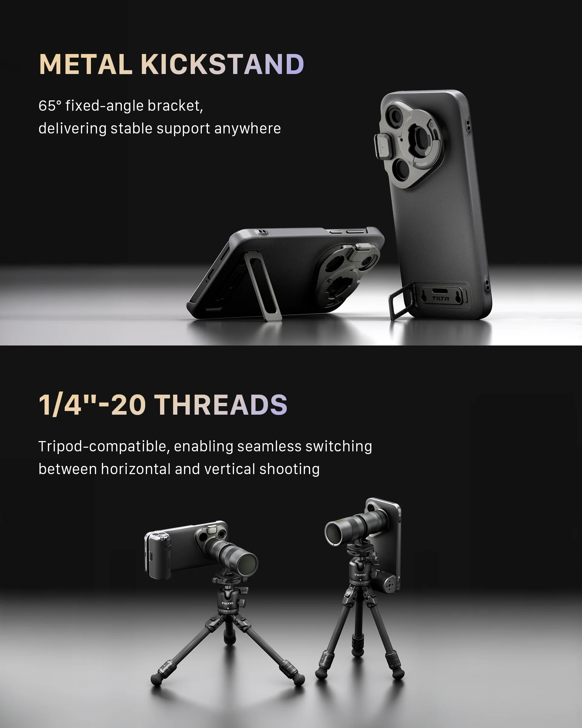 TILTA für HUAWEI Pura 90 Pro/Pro Max Teleobjektiv-Handheld-Kit DESIGN mit Fokusgriff 3,33x Telekonverter-Objektiv TKL-H80 – Detail 10