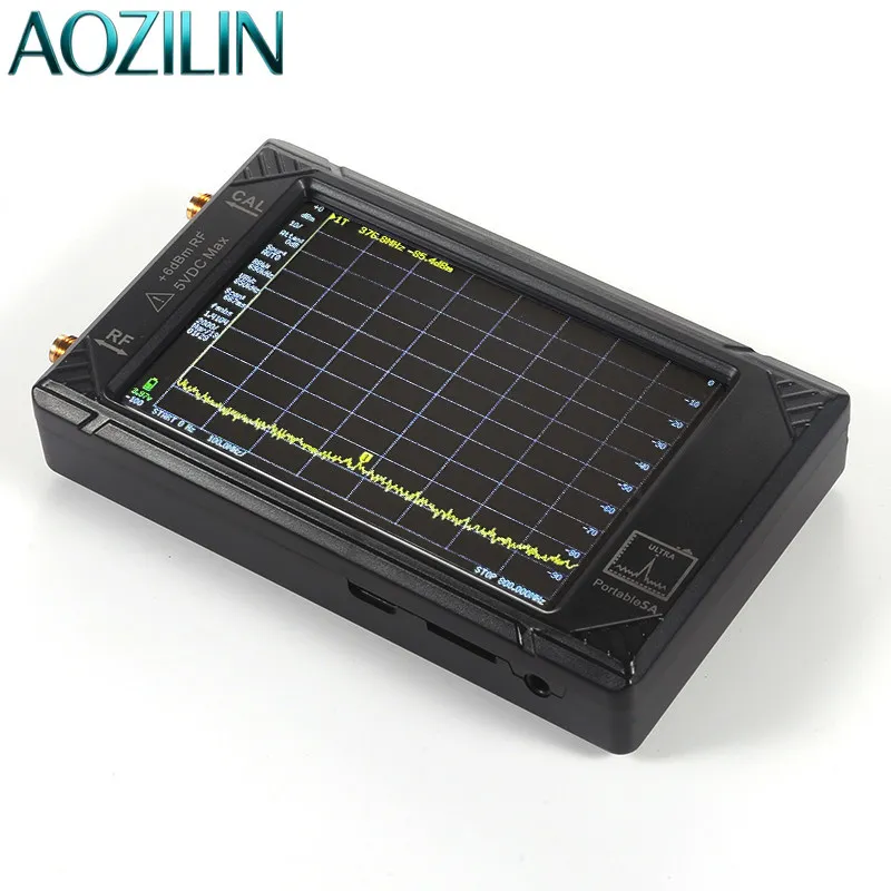

AOZILIN Portable Spectrum Analyzer 4 Inch Touchscreen 32GB 100kHz-5.3GHz Ultra Wideband RF Signal Analyzer