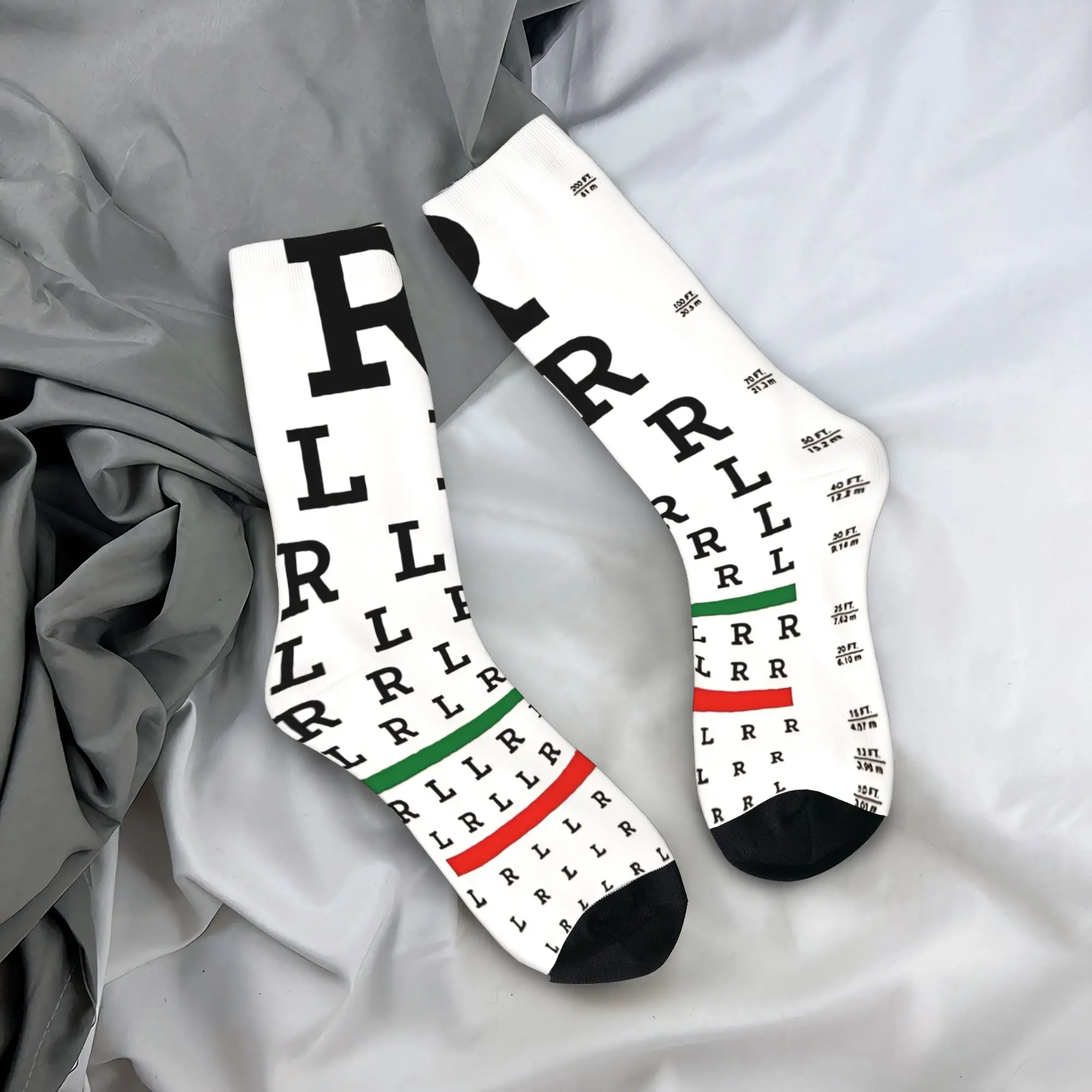Unisex Men Socks Drummers Eye Chart Essential T-Shirt    Stockings Winter Vintage Soft Pattern Skateboard Anti Slip Socks