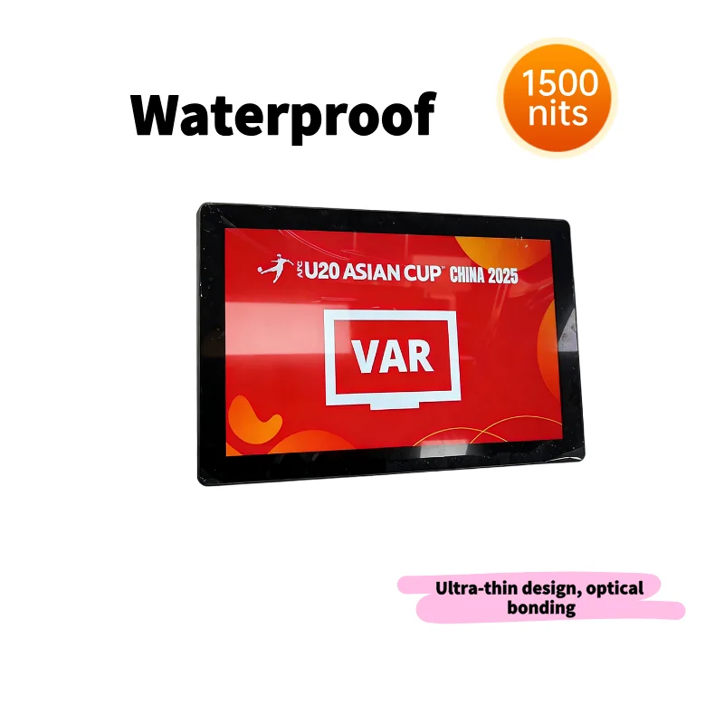 

27-дюймовый промышленный настенный монитор IPS LED с подсветкой, новый, 1500 нит, HD, высокая яркость, для наружного применения, водонепроницаемый, с SDI, черный