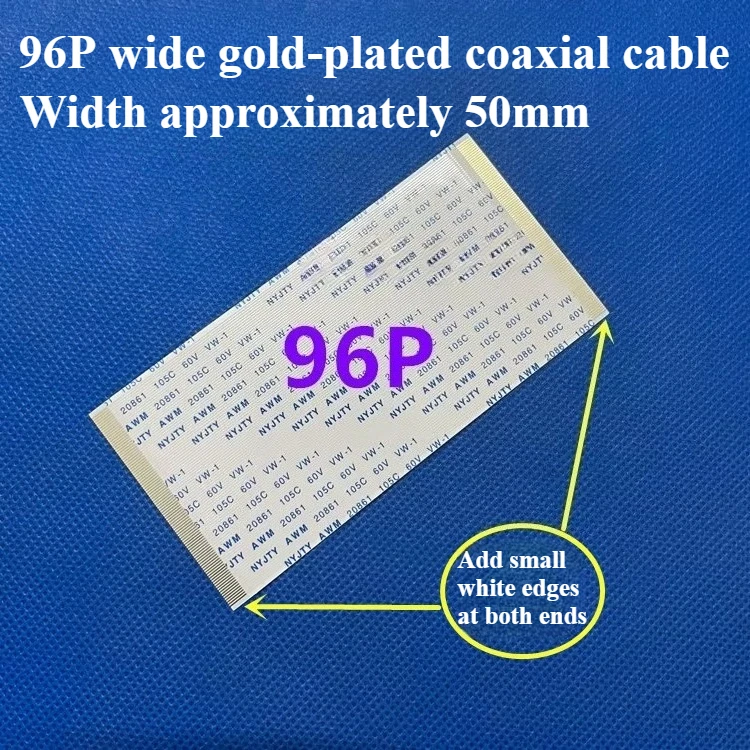 1Pcs Gold-Plated FFC FPC Flat Flexible Cable AWM 20706  20861  105C 60V VW-1 0.5MM Pitch 40/50/55/60/68/80/96 Pin