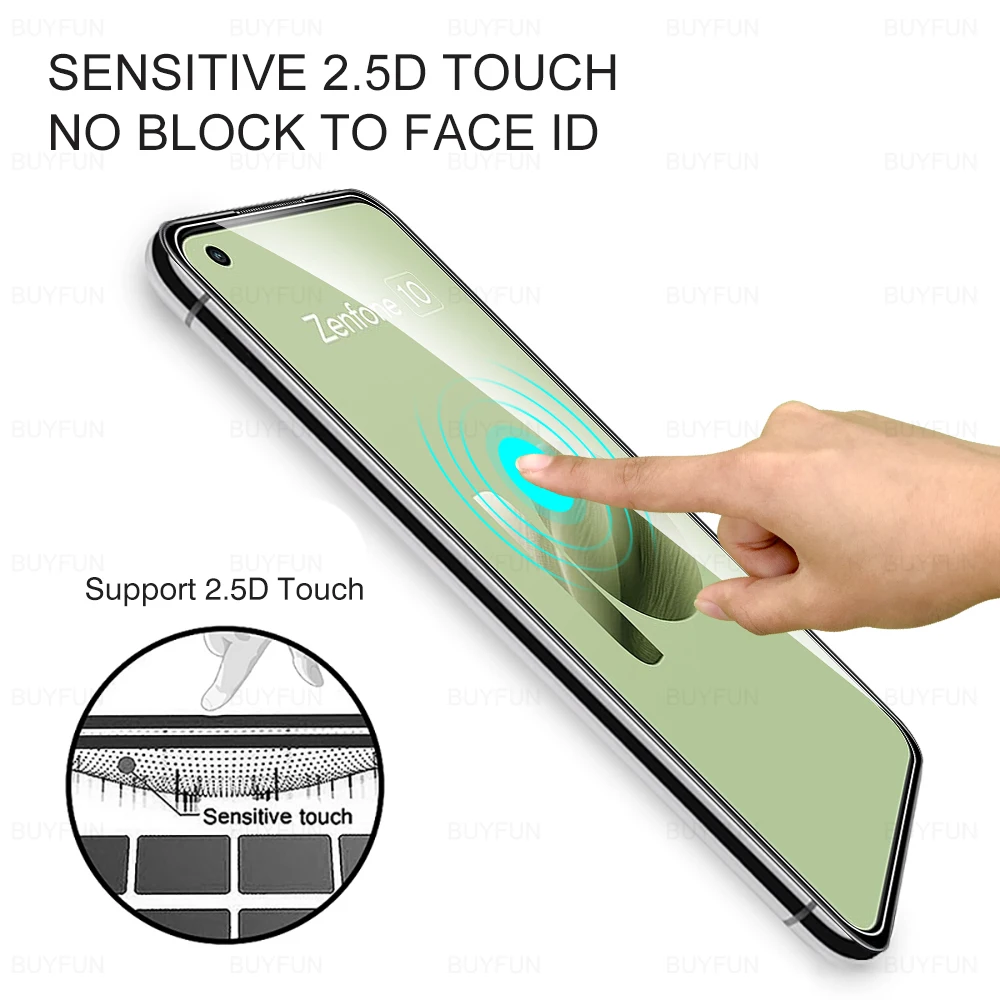 3Pcs Zenfone10 9H Tempered Glass For Asus Zenfone 10 5G 2013 Clear Front Protective Film Transparent Screen Protector AI2302