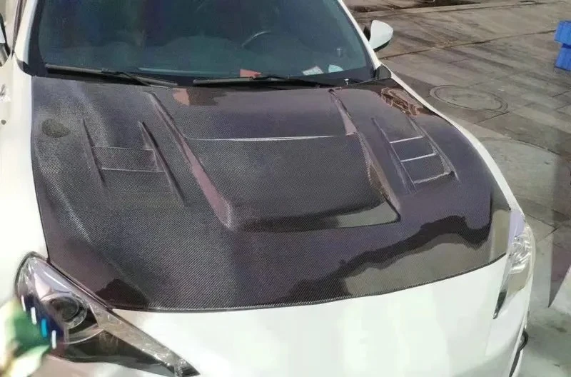 SAAR Compatible with Toyota GT86 Carbon Fiber Modification Parts VP Model Engine Hood Multi-Hole Heat Dissipation Engine Cover