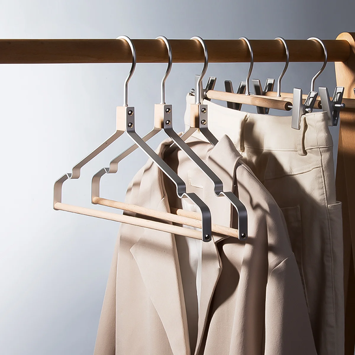 

5 PCS Clothing Rack Clothes Hanging Racks Hanger Home Hangers Fashion Thickened