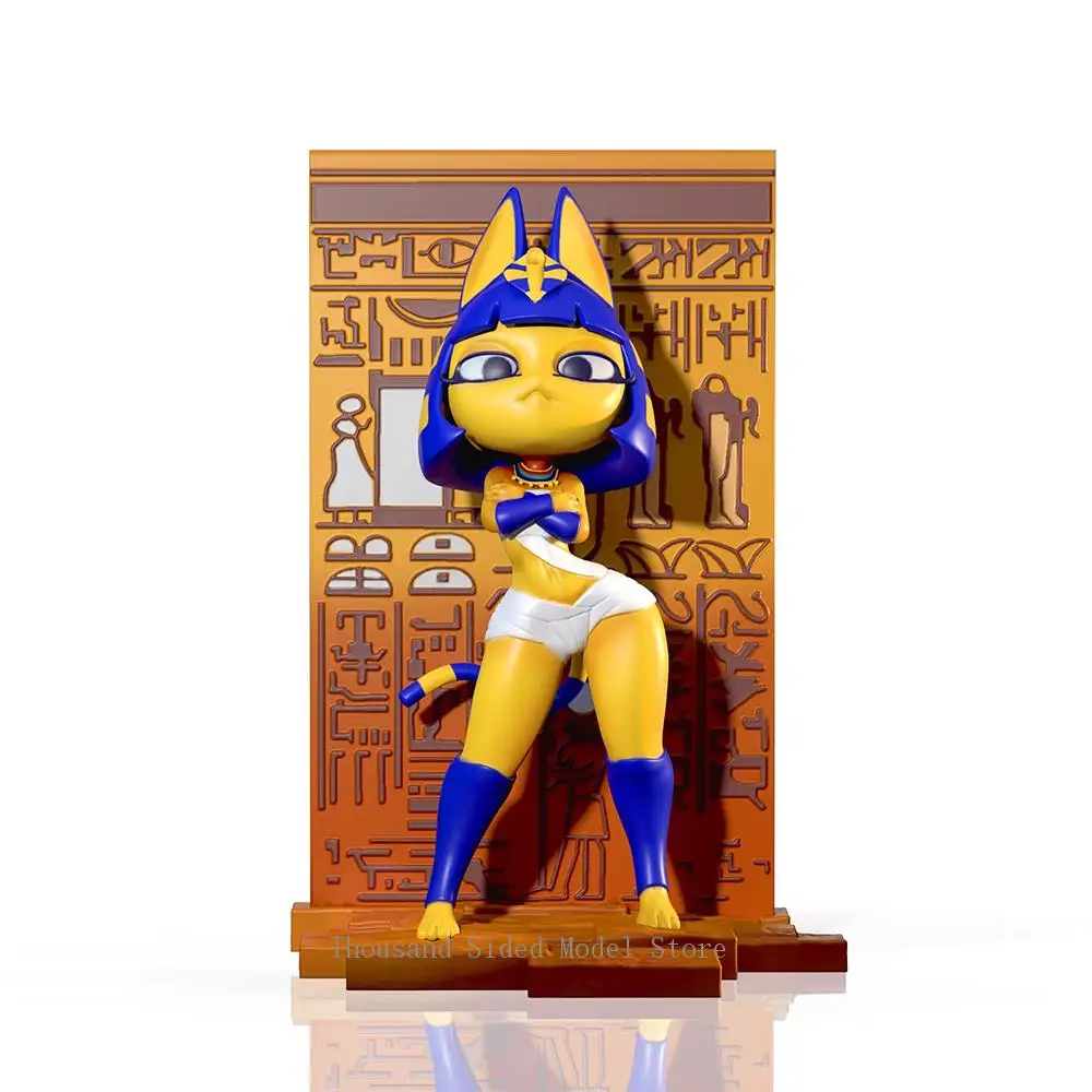 

IN Stock IDPLAYER Anka Egyptian Cat GK Model Toys Desktop Ornament PVC Model Collectible Toys 12CM