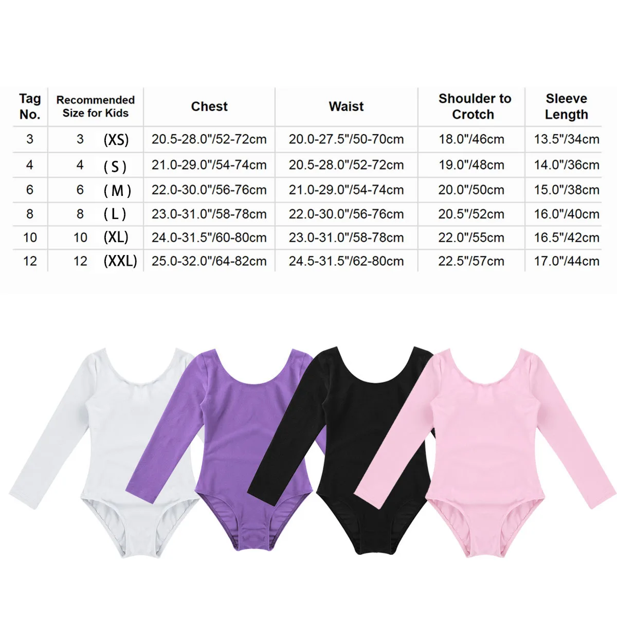 Robe Tutu à manches longues pour fille, tenue de danse, de Ballet, Leotard, de gymnastique, de ballerine, de Performance, classe de Ballet, vêtements basiques