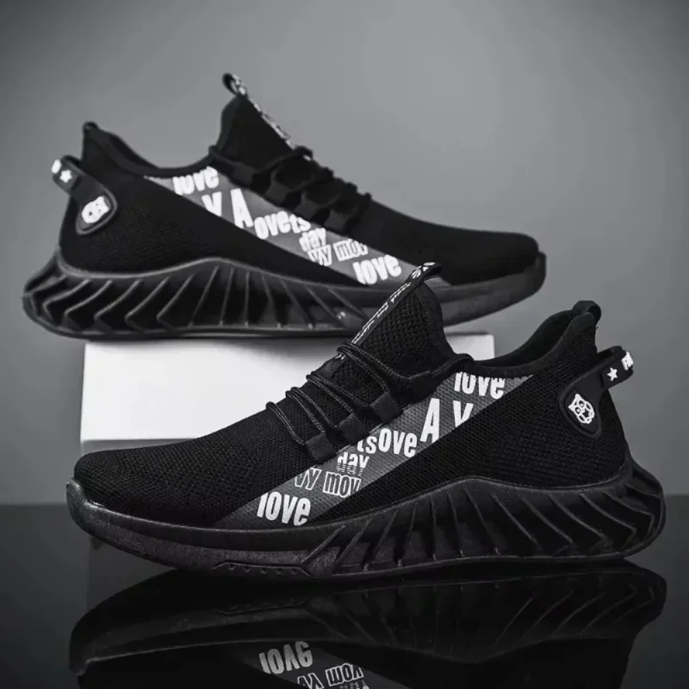 Breathable Air Mesh Casual Sports Shoes 2026 Spring and Autumn Soft Soled Running Shoes Coconut Fashionable Men's Woven Shoes image 3