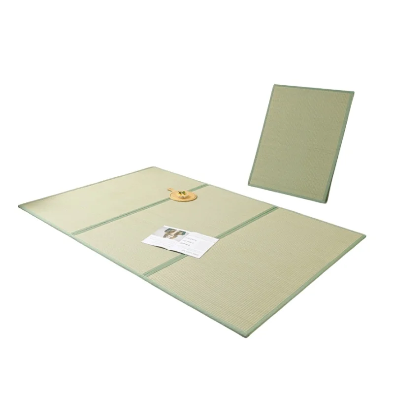 Queen Size Foldable Tatami Pad Japanese Rush Grass Mattress For Your Bed Frame or Floor Sleeping Yoga Straw Mat 140x190/200cm