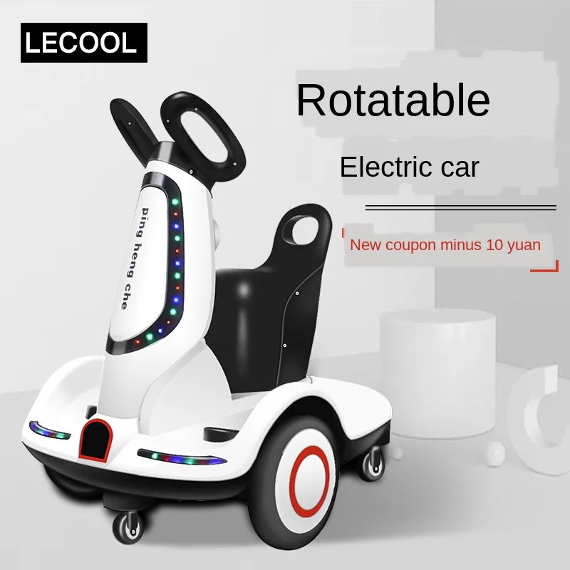 Super long endurance children's electric vehicle, balance car, environmental protection material, baby's turning car with increa