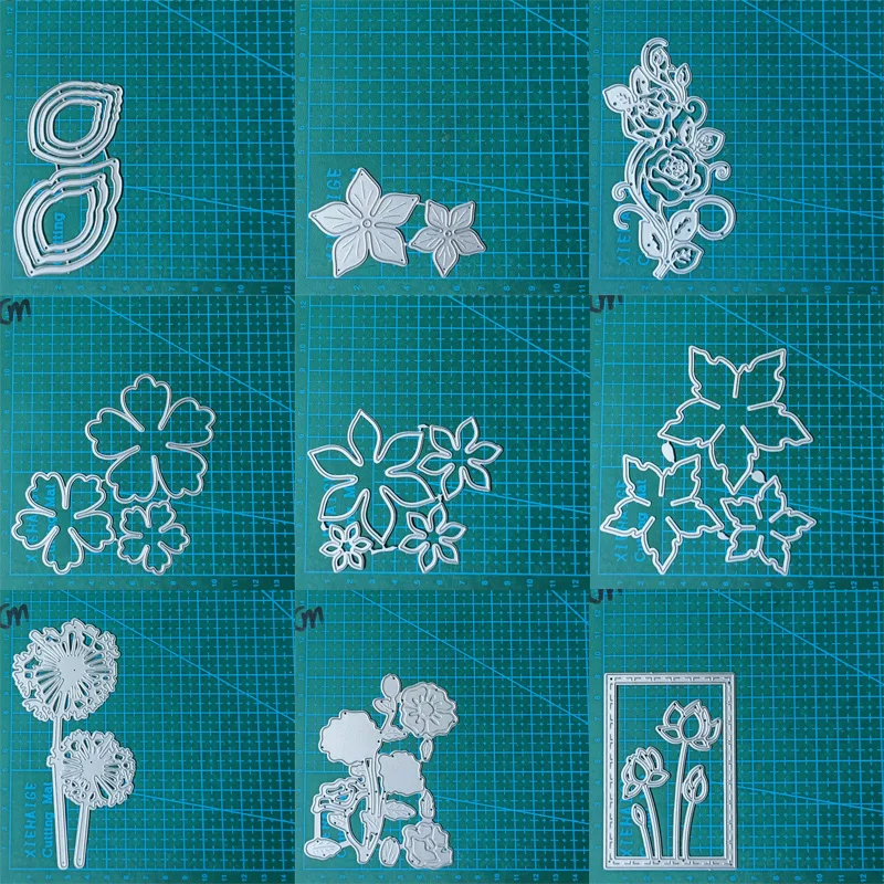 Blume Metall Schneidwerk zeuge Form Scrap booking Dekoration Papier karten Handwerk Messer Form Klinge Stanz schablone Präge Schablonen