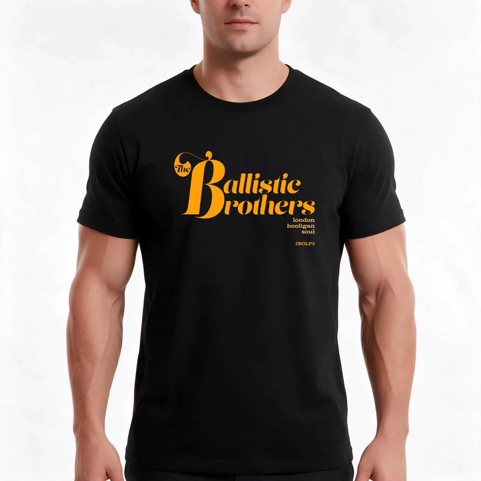 The Ballistic Brothers London Hooligan Soul LP T-Shirt, Summer Casual Cotton Tee, Oversized Streetwear Tops, Unisex Men Women