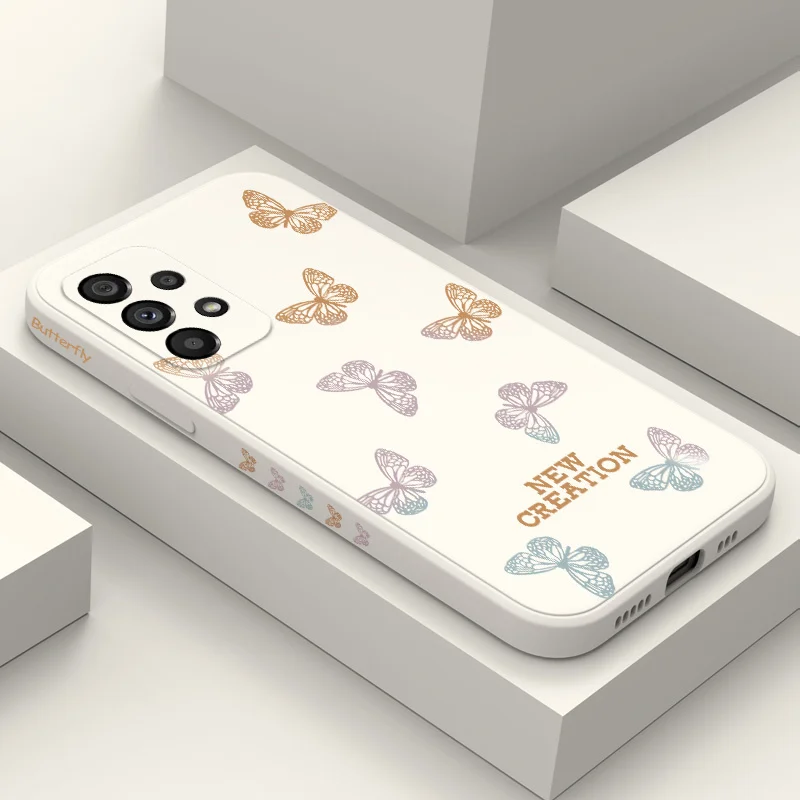 

Dynamic Butterfly Case For Samsung Galaxy A73 A53 A33 A23 A13 A03 A72 A52 A52S A32 A22 A12 A02 A02S A71 A51 A31 A21S 4G 5G Cover