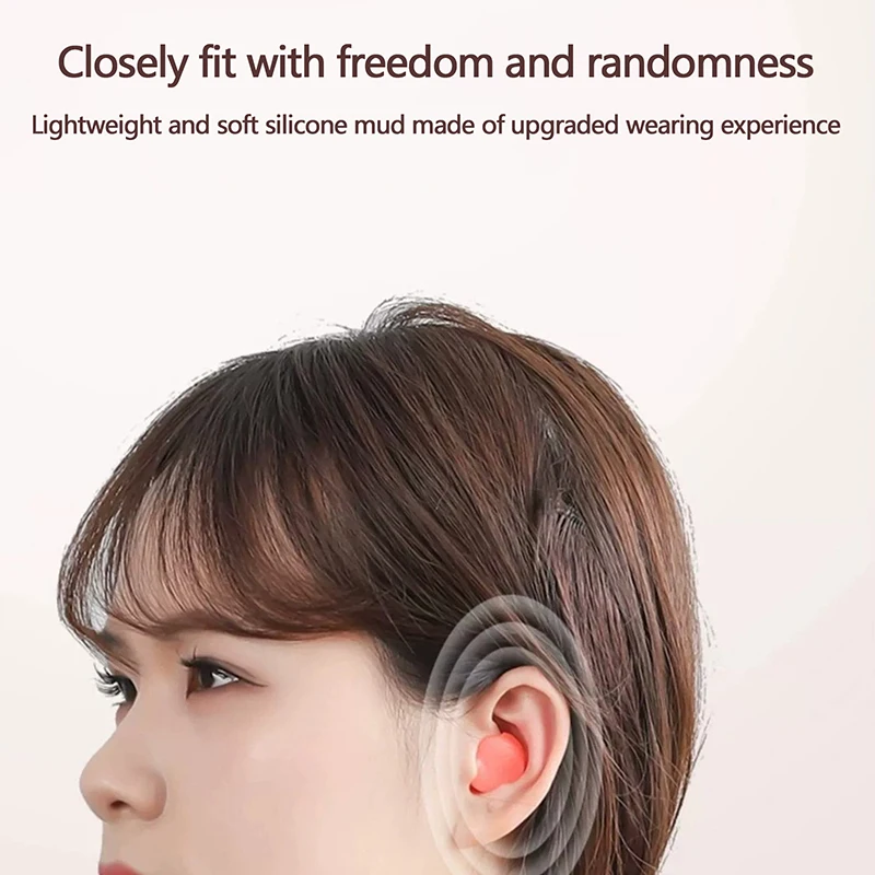 6Pcs Silicone Ear Plug Reusable Silicone Wax Earplugs Swimming Moldable Earplugs Noise Reduction Cancelling Sleeping Protection