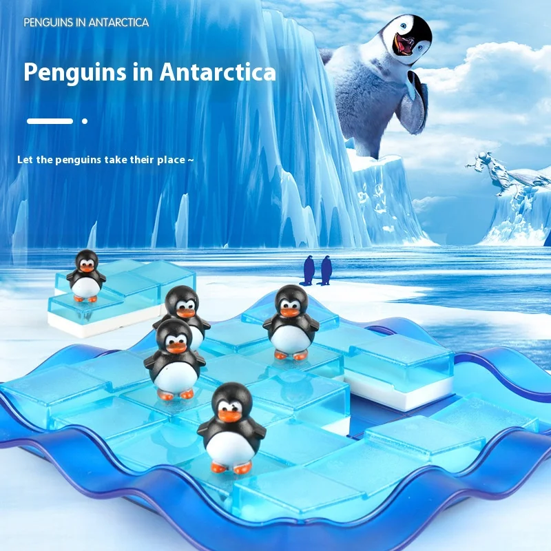 Penguins in Antarctica Board Games Toys Children Through Levels Puzzle Maze Table Games Parent-child Interactive Toys for Kids