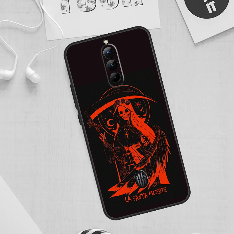 Black Dark art la santa muerte Case For Nubia Red Magic 9 Pro Plus 5G 5S 6R 6S 7S 6 7 Pro 8 8S Pro Plus Back Cover Shell