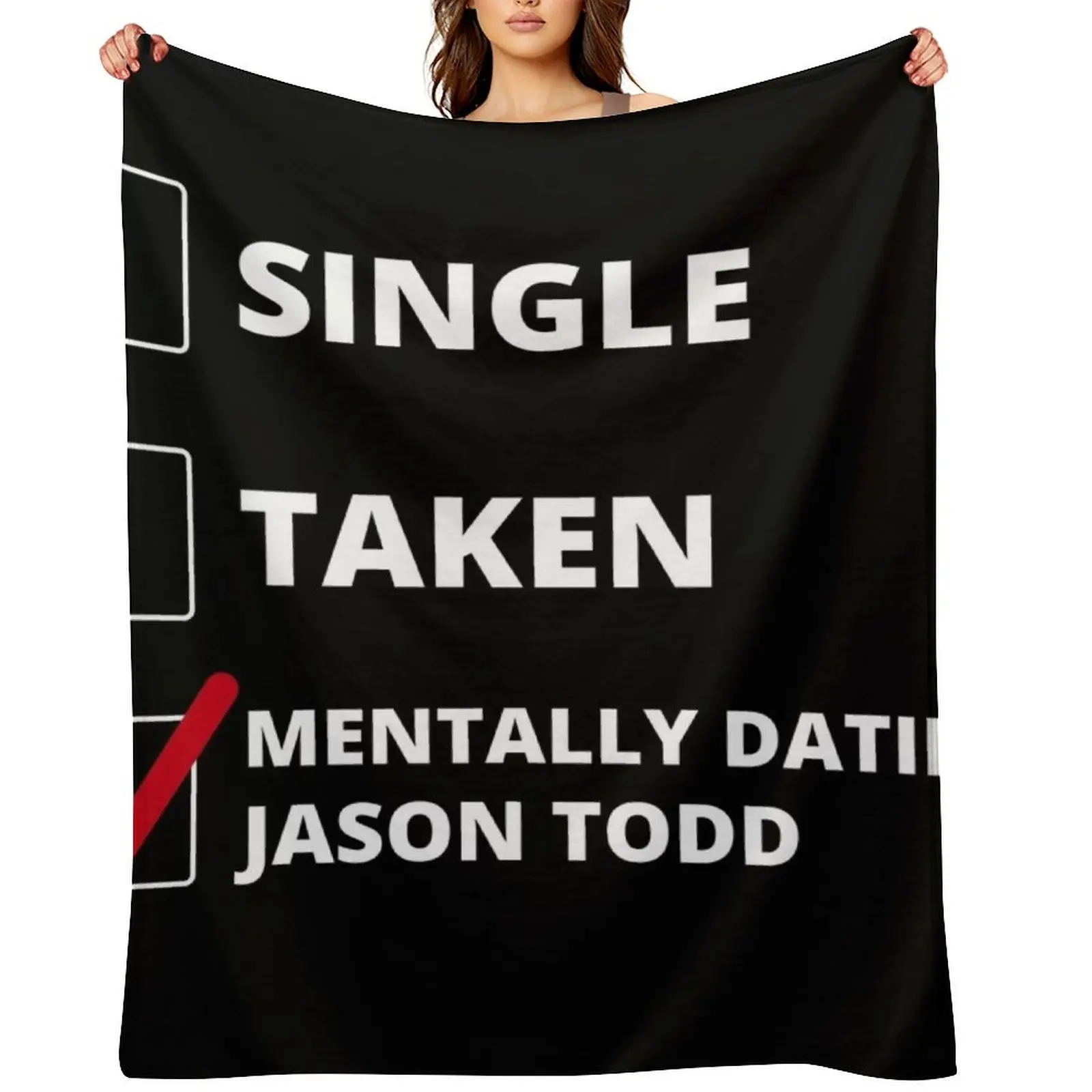 

Mentally Dating Jason Todd Throw Blanket Bed Fashionable manga Designers Soft Plaid Blankets