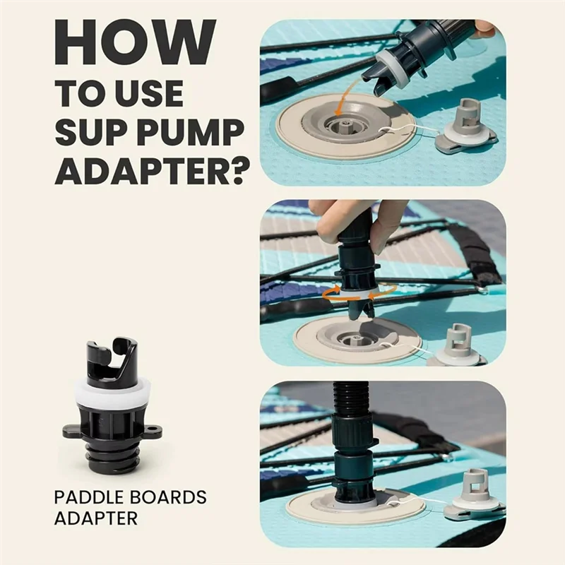 

AS60-надувной ножной насос для лодки, 6 шт., адаптеры воздушных клапанов, адаптер для шланга HR, насадки для шлангов, весло, аксессуары для досок SUP