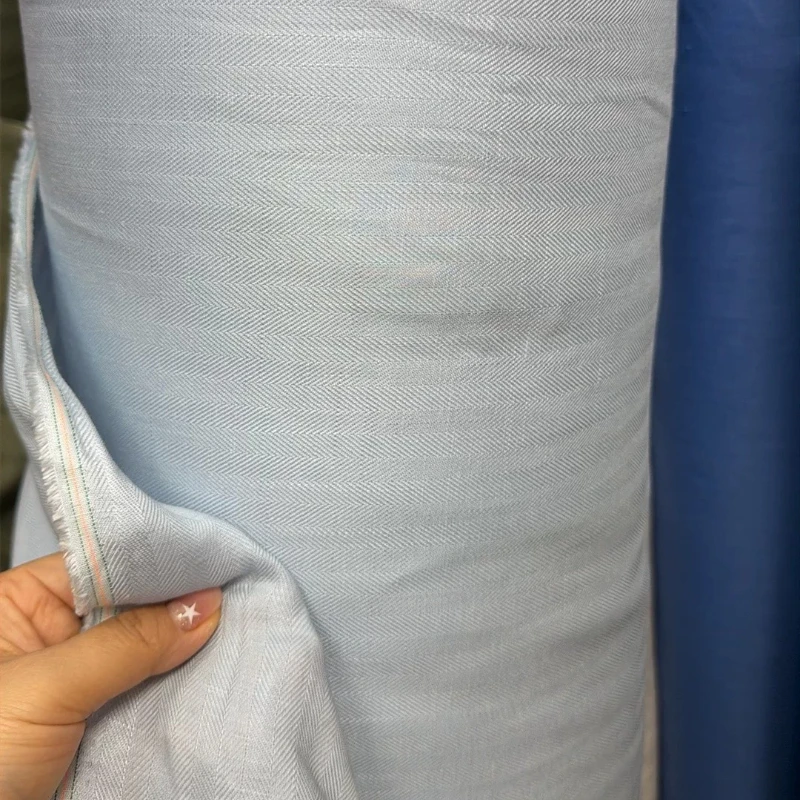 100% puur linnen stof lichtbla - Linen Shirt Breathable recensie en prijs