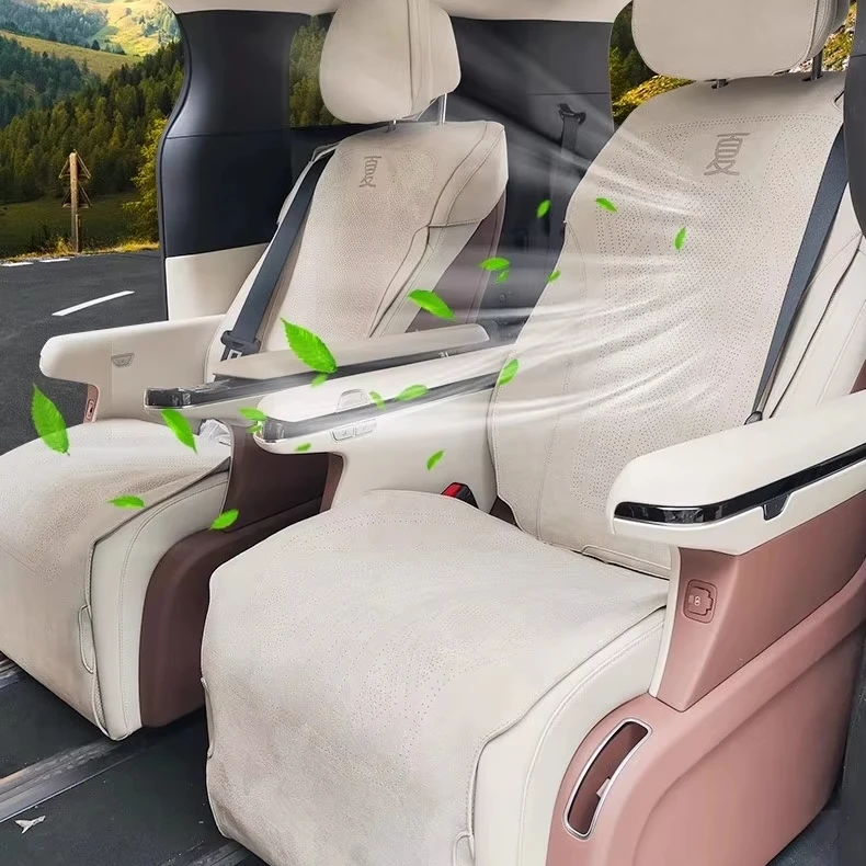 

Four Season Universal Custom Car Seat Cover Ventilated Suede Car Seat Cushion Waterproof Car Seat Cover Full Set for BYD ATTO 3