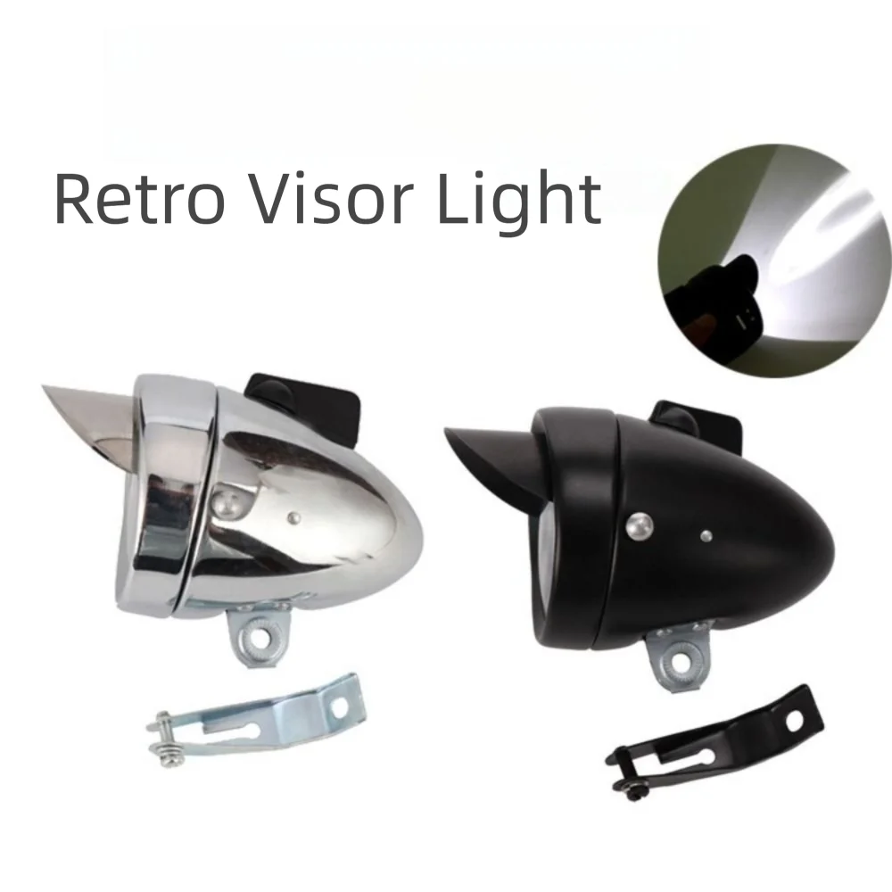 

Новый велосипедный фонарь из хромированной стали, металлический корпус, простая установка, светодиодный фонарь для велосипеда, передний фонарь для велосипеда с батарейным питанием, безопасное освещение