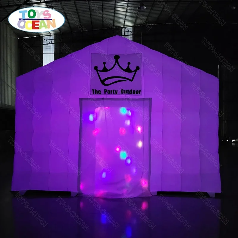 Factory Customized Inflatable Oxford Cloth Igloo Tent for Event & Party with Lights & Air Blower TOYS-OCEAN X-3331 220V/110V