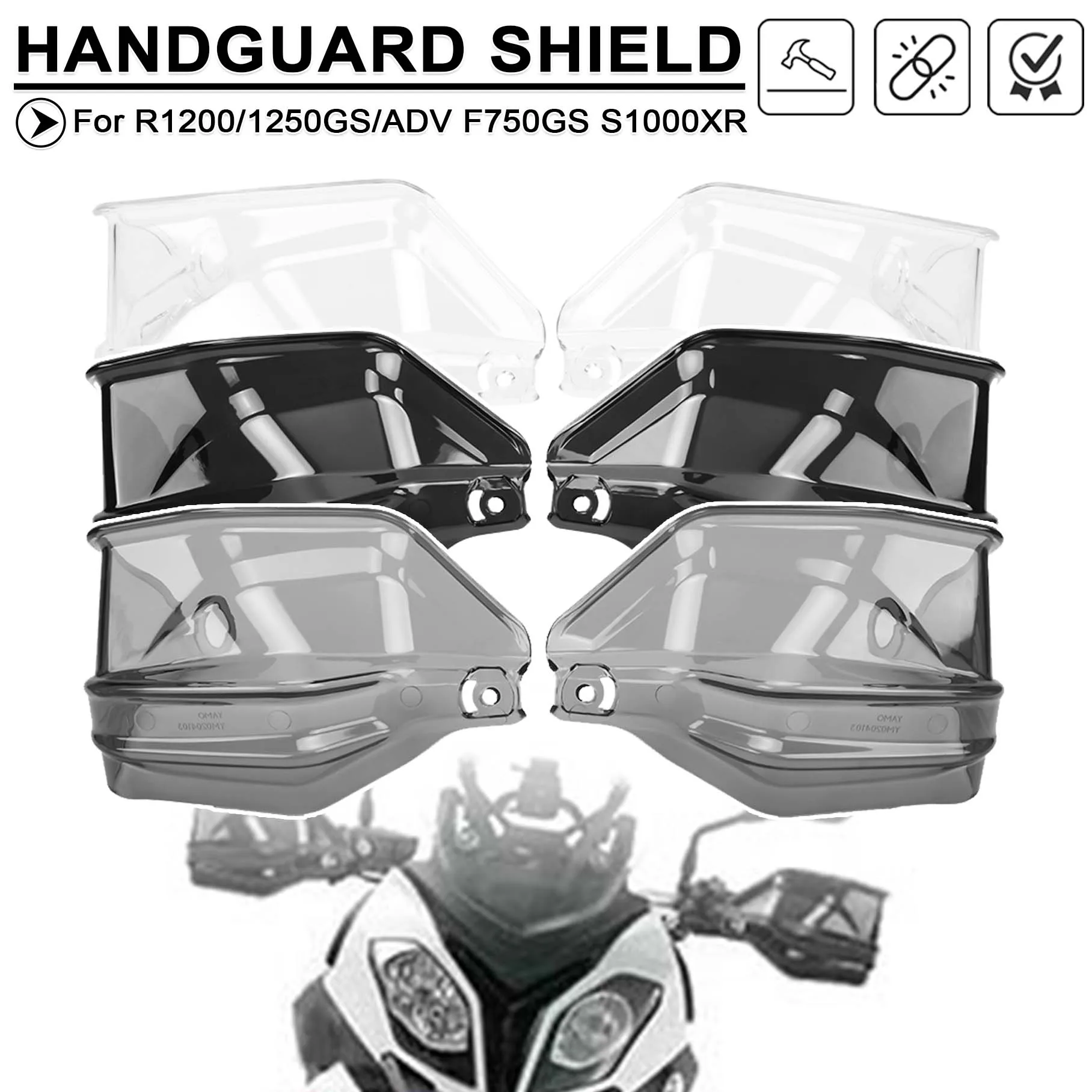 Motorcycle Hand Guard Shield For BMW R1200 R1250 GS ADV F850 F750 GS S1000 XR Handguard Windscreen Brake Clutch Lever Deflector