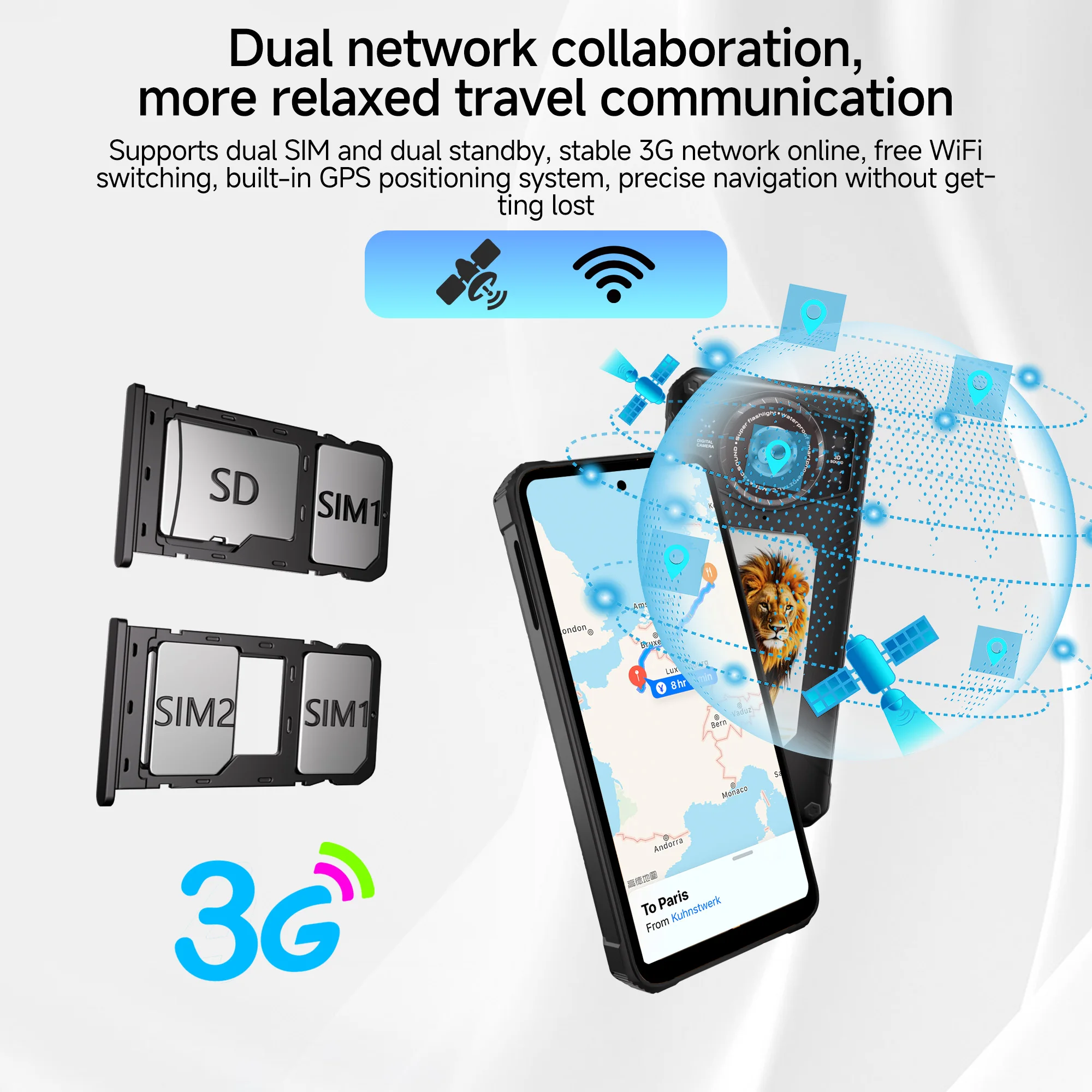 SERVO TANK300 Waterproof Smartphone Android 10 3G WCDMA 6.79