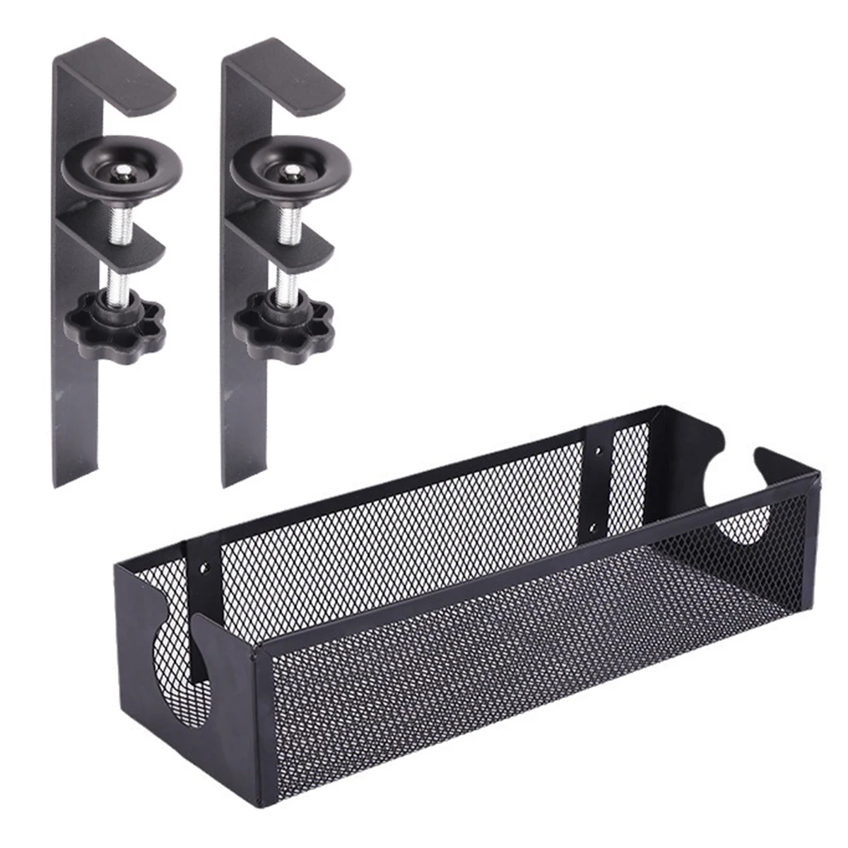 Metal Tray Shelf Wire Management Bracket Fits Most Computer Desks Home and Office Standing Desks