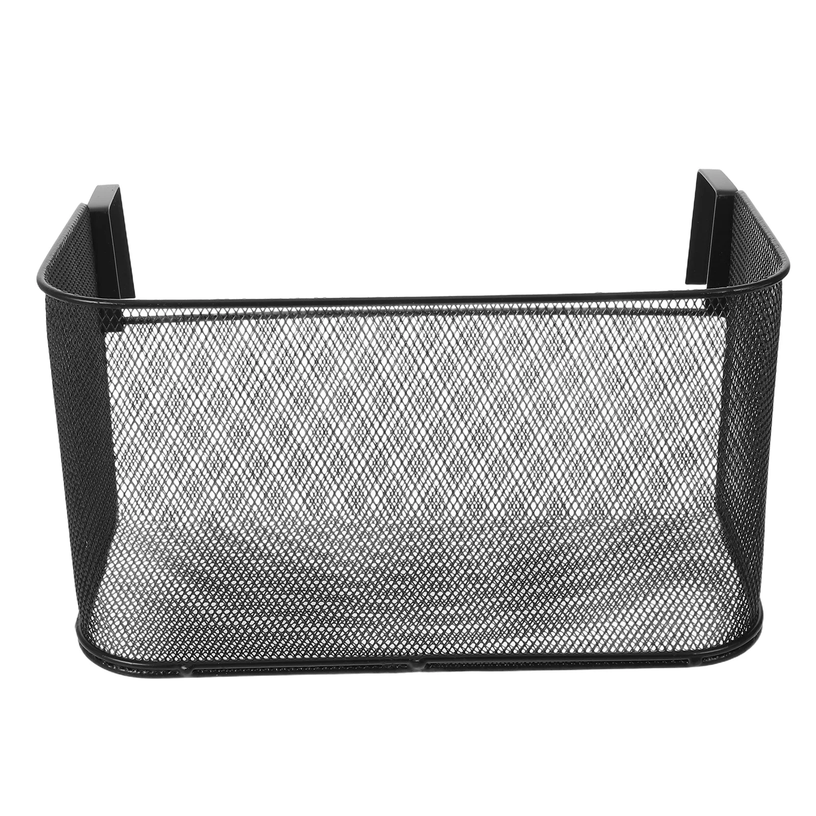

Black Metal Hanging Wire Basket Quick-Draining Mesh Bathroom Storage Shelf Railing Shower Organizer Bedside Dorm Caddy Over