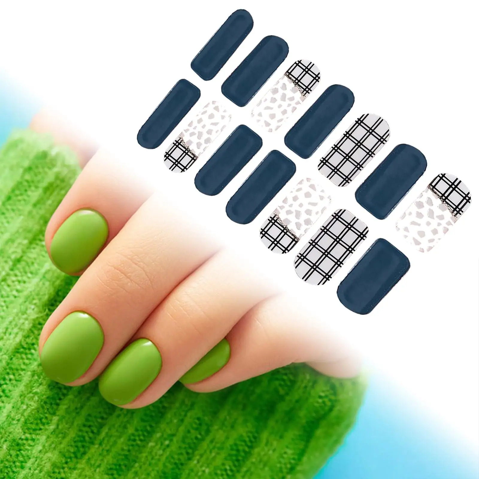 Nail Wrap Stickers for Women And Girls, Fashion Decoration, Nail Strips, Full Wraps