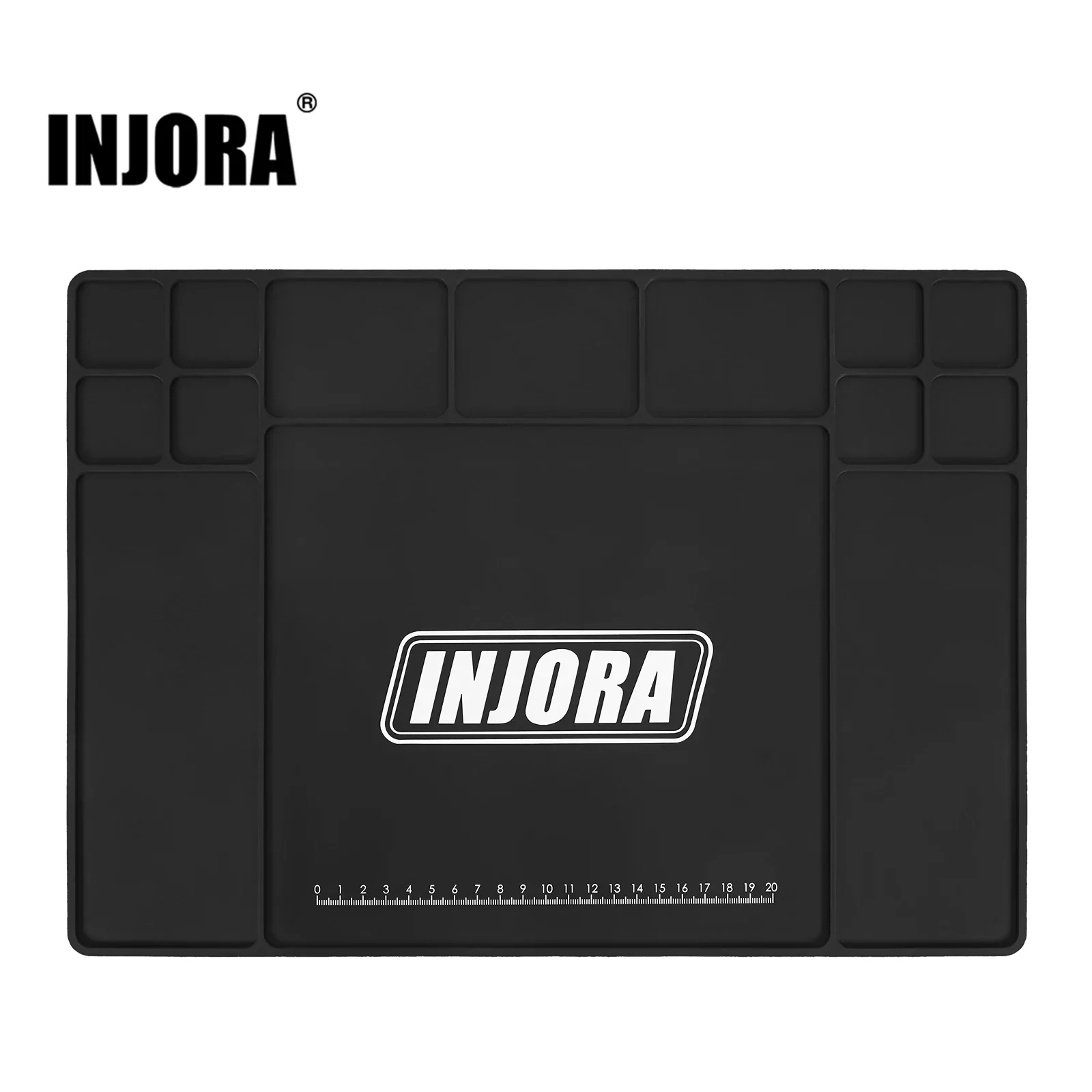 INJORA Silicone Work Mat Pit Mat for 1/18 1/24 RC Car (420×297mm)