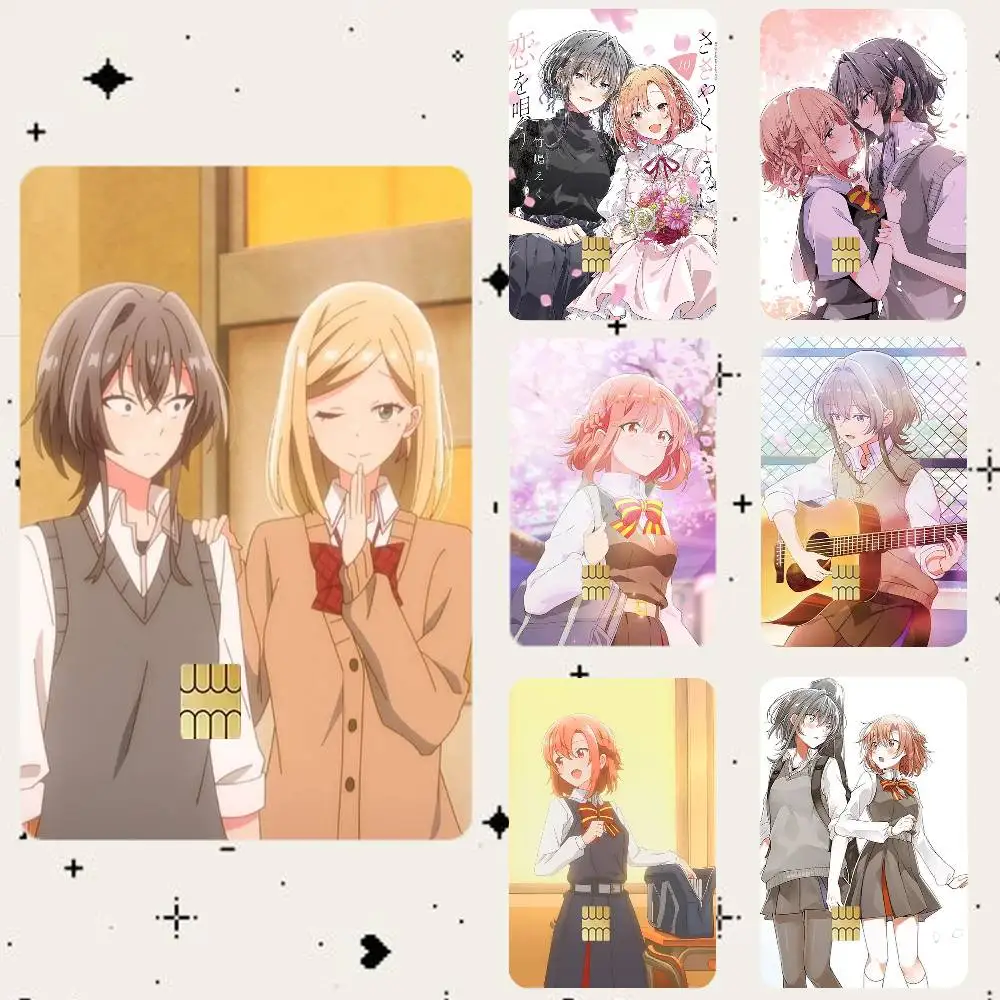 Manga W-Whisper Me a Love Song HD Waterproof Card Skins Protective Stickers for Credit Bank Game Cards