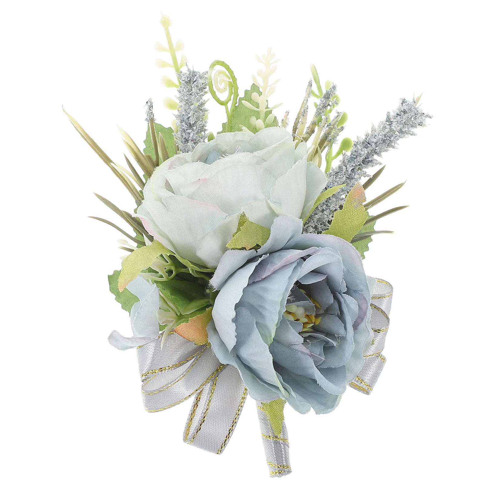 

Элегантная бутоньерка из искусственных цветов для свадебных украшений, юбилеев, помолвок, торжественных ужинов, пляжных вечеринок, свадебных церемоний