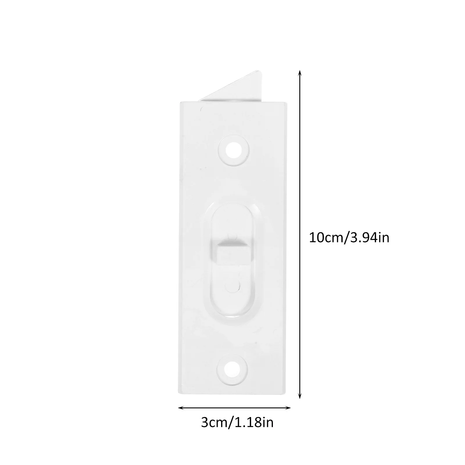 زوج واحد من أقفال استبدال مزلاج الميل البلاستيكية المفاجئة في أزواج المزلاج، مزلاج منزلق محمل بنابض، مزلاج صغير، نافذة #6