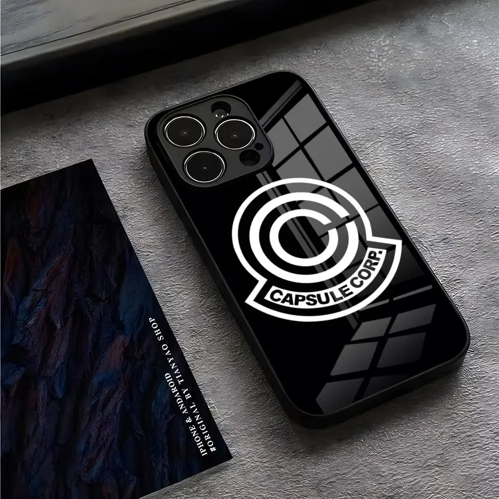 Capsule Corp Skullies Handyhülle für iPhone 17 Pro Max 15 Pro 14 12 11 13 Mini X XR XS 16 Plus SE Glasabdeckung