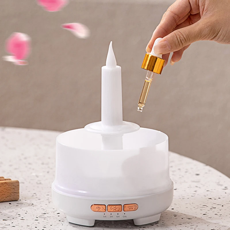 Electric Aroma Essential Oil Diffuser Ultrasonic Air Humidifier For Bedroom Luxury Candle Lighting Lamp Mist Maker