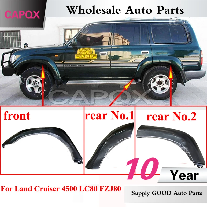 

CAPQX 1pcs Front or Rear Bumper Wheel Eyebrow For Land Cruiser 4500 LC80 FZJ80 Fender Wheel Eyebrow Trim Anti-collision Strip