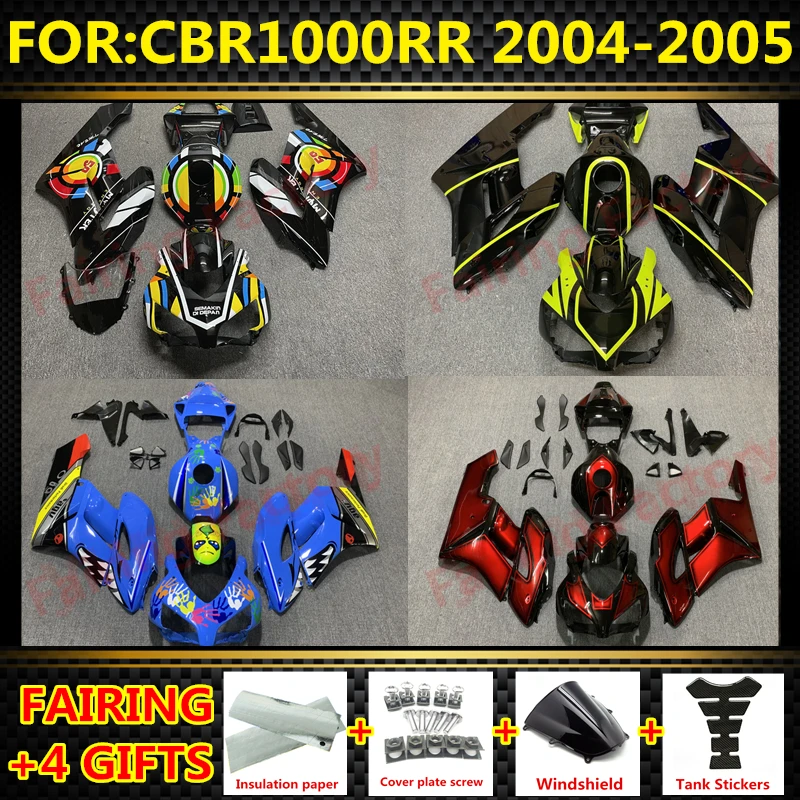 

NEW Abs Motorcycle Whole Fairings kit fit for CBR1000RR CBR1000 04 05 CBR 1000RR 2004 2005 Bodywork full Fairing kits