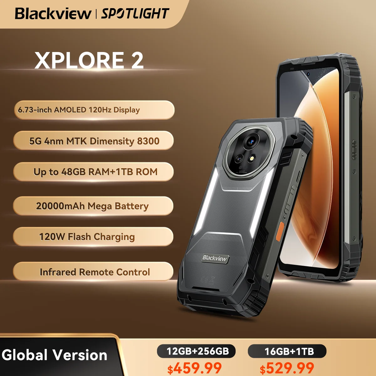 Blackview Caricatore Rapido 18W Con Cavo USB Type-C - Adattatore Di Ricarica Compatibile Con BV9000 Pro, BV6800 Pro - 6