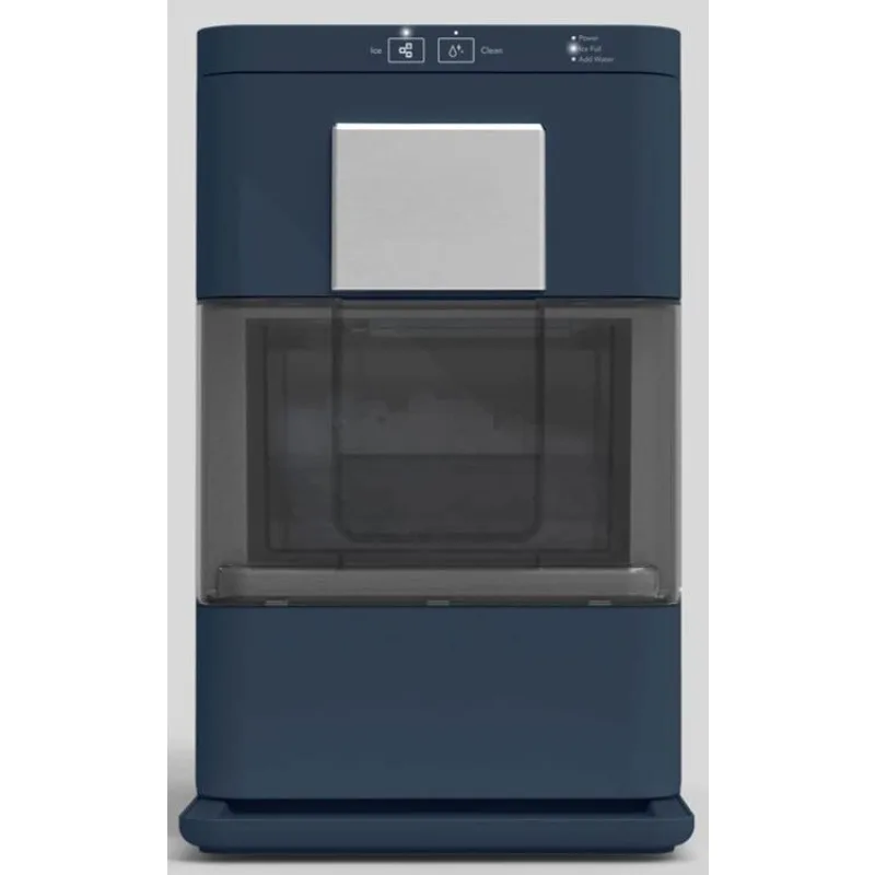 Hot-sale Product Countertop Crunchy Chewable Ice CubeMachine 44 Lbs Per Day Self-cleaning Navy Blue Easy To Clean Easy To Set Up